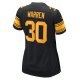 Women's Pittsburgh Steelers Jaylen Warren Nike  Black Alternate Game Jersey