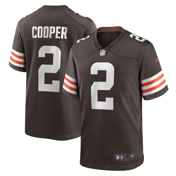 Men's Cleveland Browns #2 Amari Cooper Nike Brown Limited Jersey