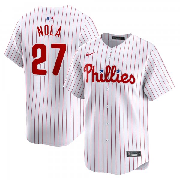 Men's Philadelphia Phillies Aaron Nola Nike White Home Limited Player Jersey