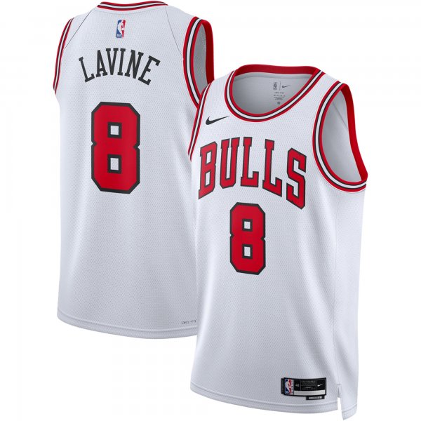 Unisex Chicago Bulls Zach LaVine Nike White Swingman Jersey - Association Edition