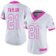 Nike Washington Redskins #21 Sean Taylor White/Pink Women's Stitched NFL Limited Rush Fashion Jersey