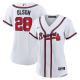 Women's Atlanta Braves #28 Matt Olson Nike White Home Jersey