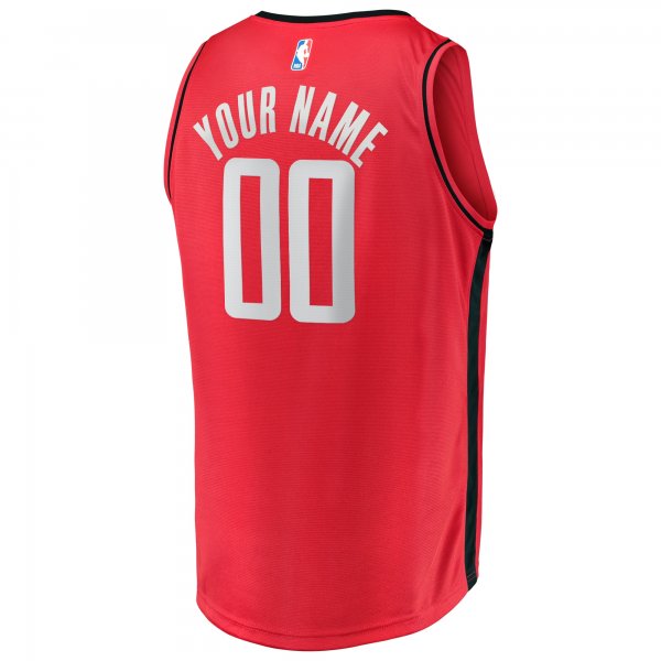 Youth Houston Rockets Fanatics Red Fast Break Custom Replica Jersey - Icon Edition