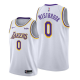 Men's Los Angeles Lakers #0 Russell Westbrook White 2021 Trade Association Edition NBA Jersey