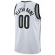 Men's Brooklyn Nets Nike White 2020/21 Swingman Custom Jersey - Association Edition