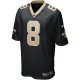 Men's New Orleans Saints Archie Manning Nike Black Game Retired Player Jersey