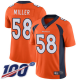 Denver Broncos #58 Von Miller Orange Team Color Men's Stitched NFL 100th Season Vapor Limited Jersey