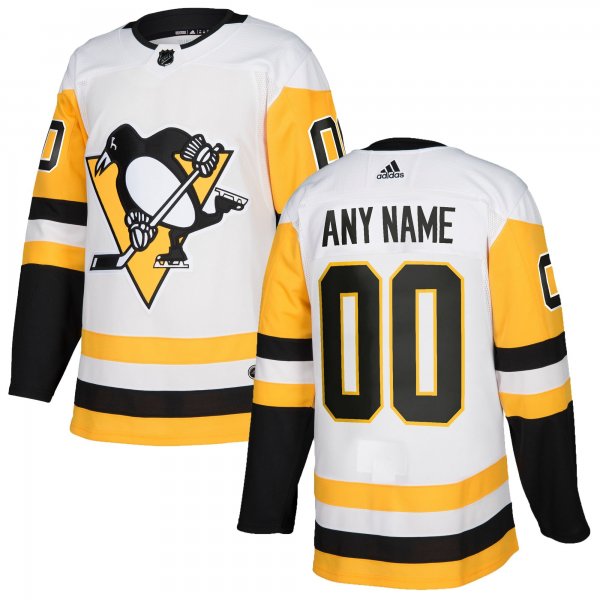 Men's Pittsburgh Penguins adidas White Custom Jersey