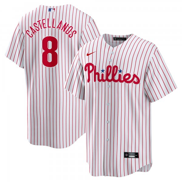 Men's Philadelphia Phillies Nick Castellanos Nike White Replica Player Jersey