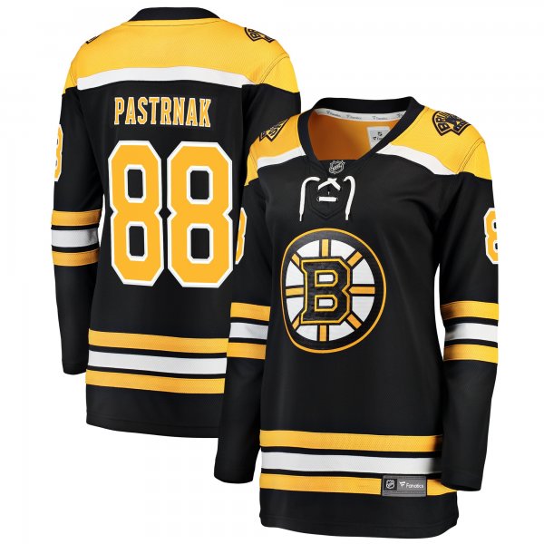 Women's Boston Bruins David Pastrnak Fanatics Black Breakaway Player Jersey