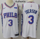 Men's Nike Philadelphia 76ers #3 Allen Iverson White Association Edition NBA Jersey