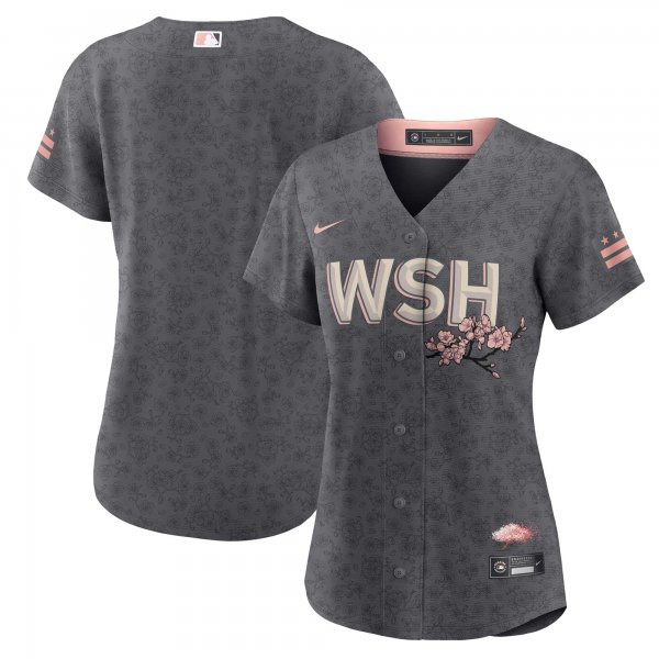 Women's Washington Nationals Nike Gray City Connect Replica Team Jersey