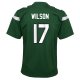 Youth New York Jets Garrett Wilson Nike Green Game Jersey