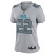 Women's Carolina Panthers Christian McCaffrey Nike Gray Atmosphere Fashion Game Jersey