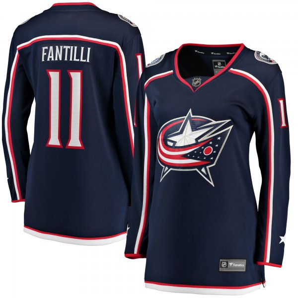 Women's Columbus Blue Jackets Adam Fantilli Fanatics Navy Home Breakaway Player Jersey