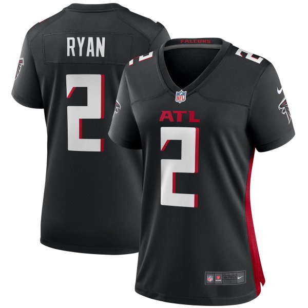 Women's Atlanta Falcons Matt Ryan Nike Black Player Game Jersey