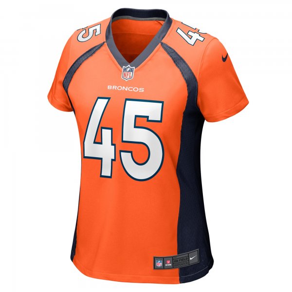 Women's Denver Broncos Christopher Allen Nike Orange Game Player Jersey