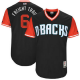 Men's Arizona Diamondbacks #6 David Peralta Freight Train Majestic Black 2017 Players Weekend Jersey