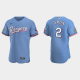 Men's Texas Rangers #2 Marcus Semien Light Blue Alternate Flex Base MLB Jersey