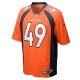 Men's Denver Broncos Alex Singleton Nike Orange Game Player Jersey