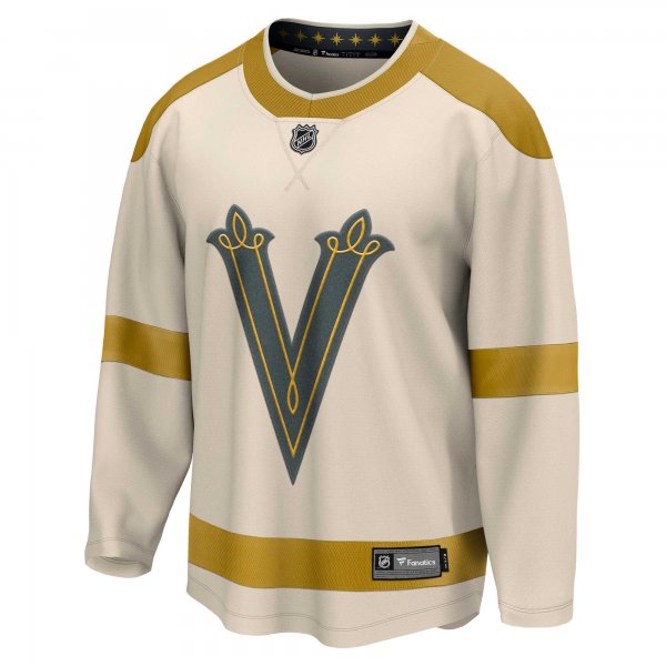 Men's Vegas Golden Knights Fanatics Cream 2024 NHL Winter Classic Breakaway Jersey