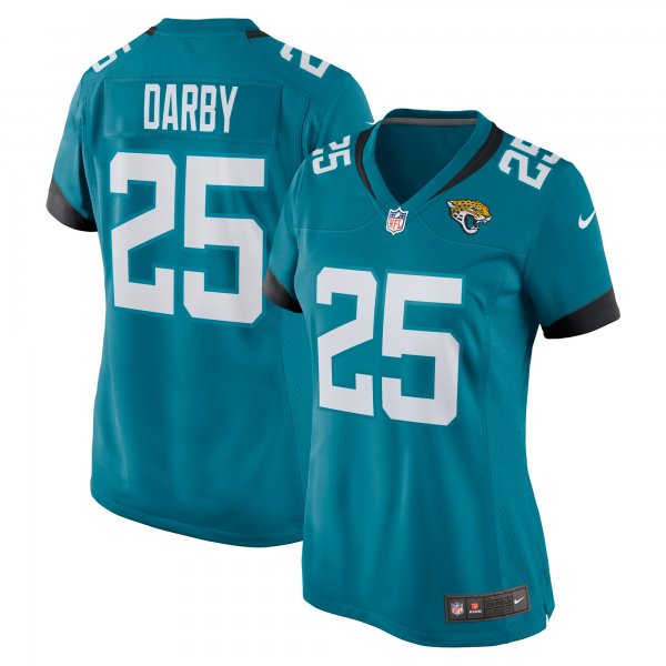 Women's Jacksonville Jaguars Ronald Darby Nike  Teal Team Game Jersey