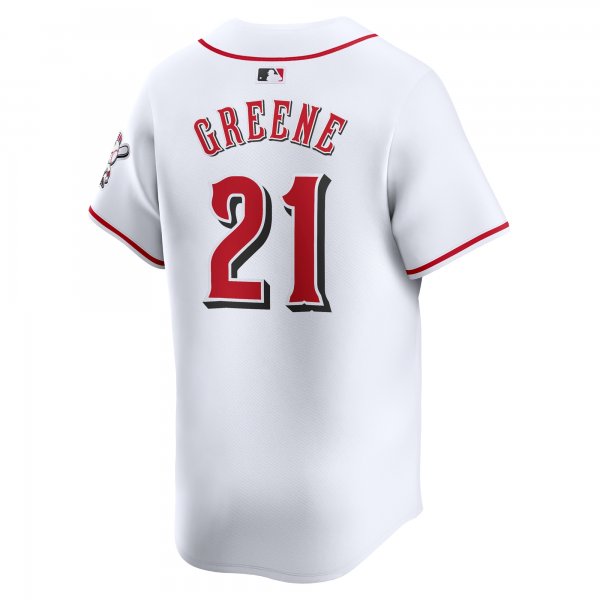 Men's Cincinnati Reds Hunter Greene Nike White Home Limited Player Jersey