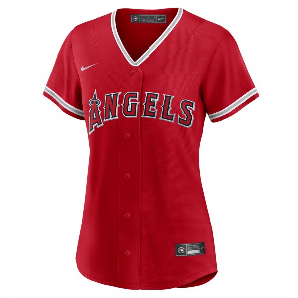 Women's Los Angeles Angels Mike Trout Nike Red Alternate Replica Player Jersey