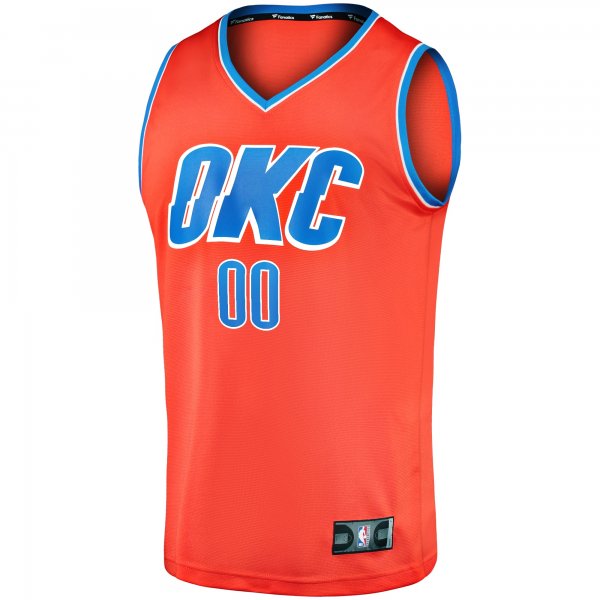 Youth Oklahoma City Thunder  Fanatics Orange  Fast Break Replica Custom Jersey - Statement Edition