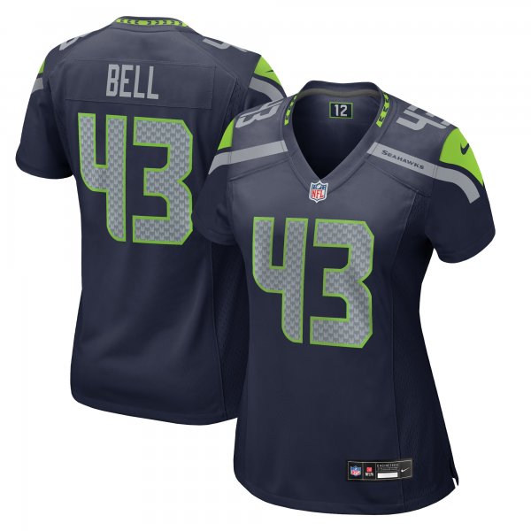 Women's Seattle Seahawks Levi Bell Nike College Navy Team Game Jersey