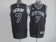 Men's New York Knicks #7 Carmelo Anthony Black Shadow Stitched NBA Jersey