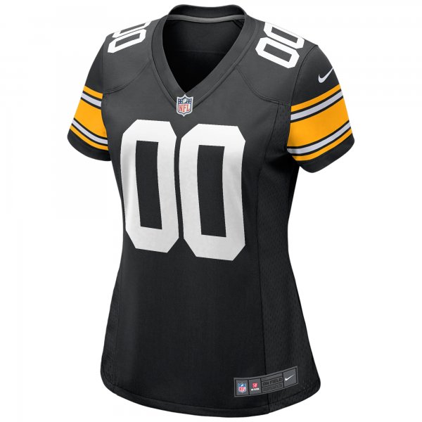 Women's Nike Black Pittsburgh Steelers Alternate Custom Game Jersey