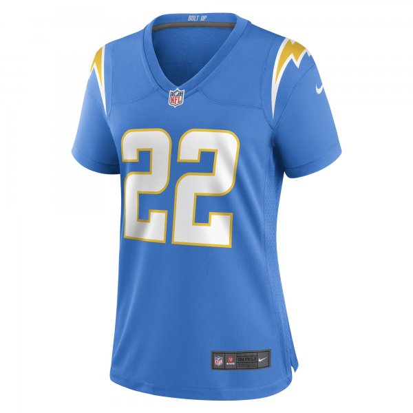 Women's Los Angeles Chargers JT Woods Nike Powder Blue Game Player Jersey