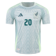 adidas Mens Mexico Henry Martín Away Jersey 24/25 (Linen Green)