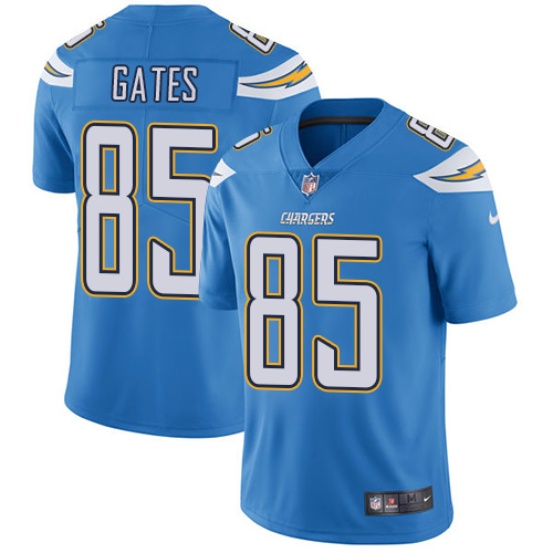 Nike Los Angeles Chargers #85 Antonio Gates Electric Blue Alternate Men's Stitched NFL Vapor Untouchable Limited Jersey