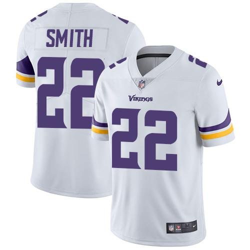 Nike Minnesota Vikings #22 Harrison Smith White Youth Stitched NFL Vapor Untouchable Limited Jersey