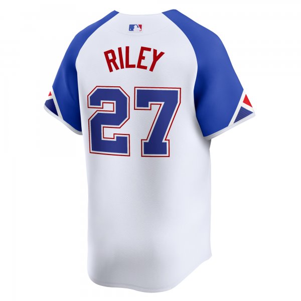 Men's Atlanta Braves Austin Riley Nike White City Connect Limited Player Jersey