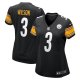 Women's Pittsburgh Steelers #3 Russell Wilson Nike Black Game Jersey