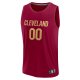 Youth Cleveland Cavaliers  Fanatics Maroon Fast Break Custom Jersey - Icon Edition