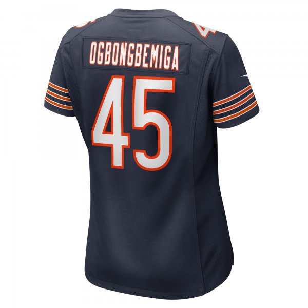 Women's Chicago Bears Amen Ogbongbemiga Nike  Navy  Game Jersey