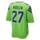 Men's Seattle Seahawks Tariq Woolen Nike Neon Green  Game Jersey