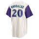 Men's Arizona Diamondbacks Luis Gonzalez Nike Cream/Purple Alternate Cooperstown Collection Player Jersey