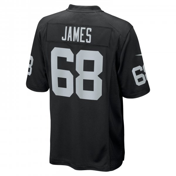 Men's Las Vegas Raiders Andre James Nike Black Game Jersey