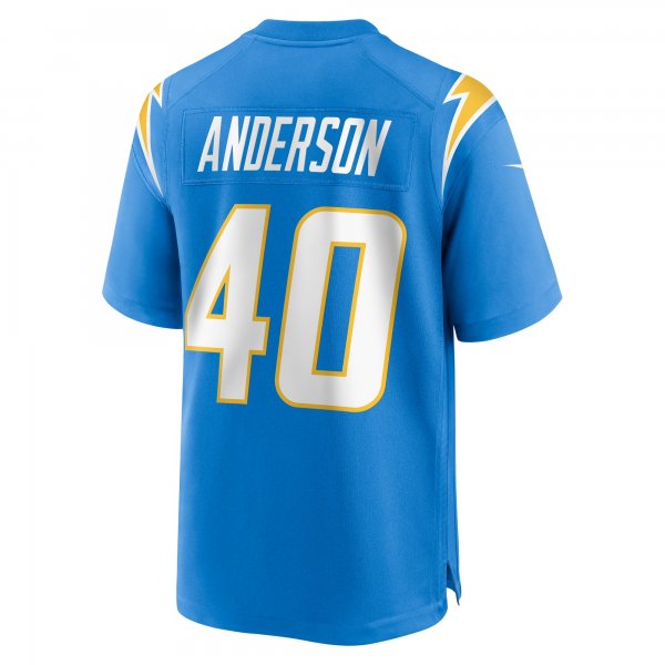 Men's Los Angeles Chargers Stephen Anderson Nike  Powder Blue  Game Jersey