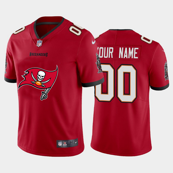 Nike Tampa Bay Buccaneers Customized Red Team Big Logo Vapor Untouchable Limited Jersey