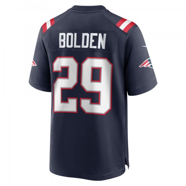 Men's New England Patriots Isaiah Bolden Nike  Navy Team Game Jersey