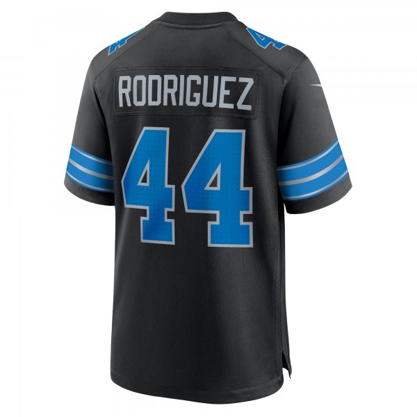 Men's Detroit Lions Malcolm Rodriguez Nike Black 2nd Alternate Game Jersey