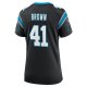 Women's Carolina Panthers Spencer Brown Nike Black Team Game Jersey