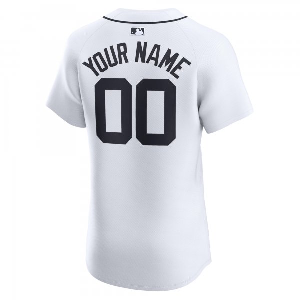 Men's Detroit Tigers Nike White Home Elite Custom Jersey