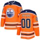 Men's Edmonton Oilers adidas Orange Custom Jersey